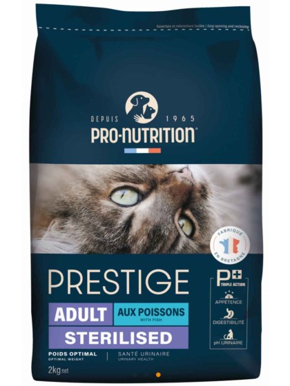 Pro Nutrition Prestige Crocktail Cat Adult Sterilised Fish 2kg
